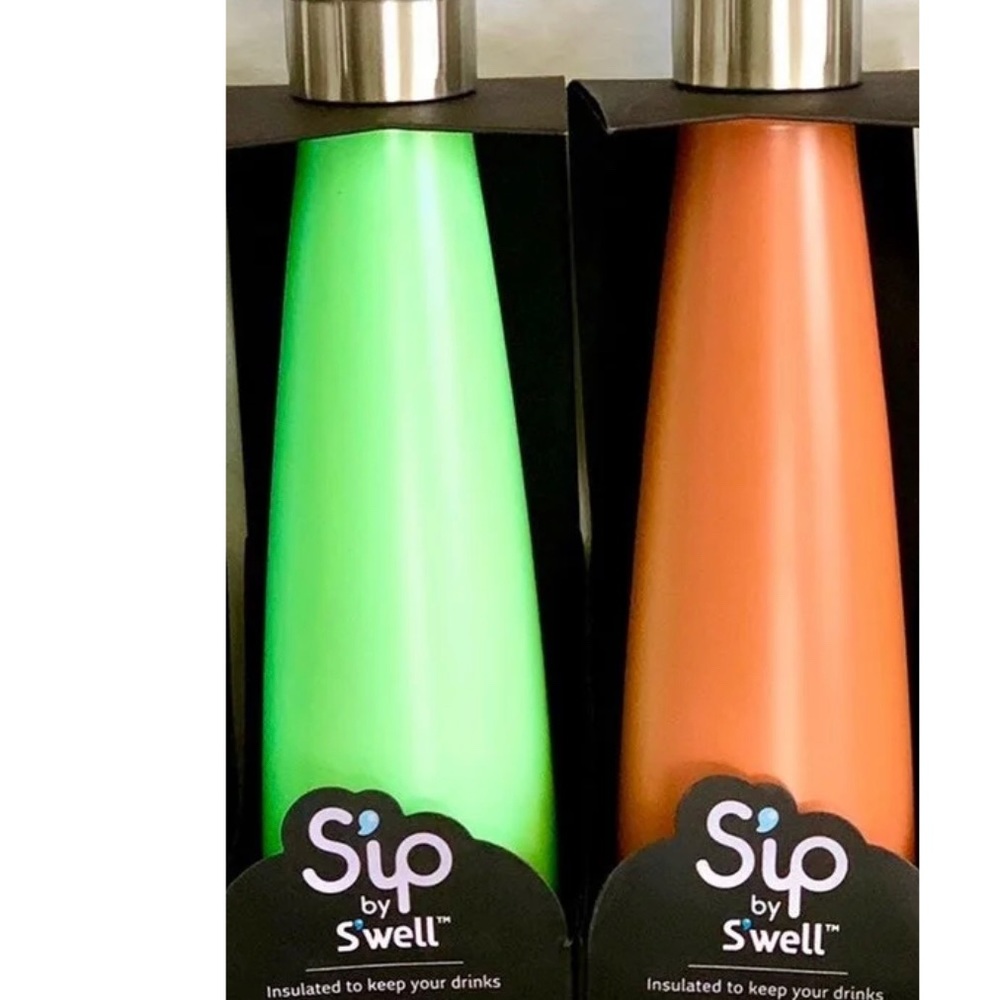Sip by Swell Insulated bottle Hot & Cold 15oz green or orange new